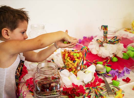 Themed evening with candies