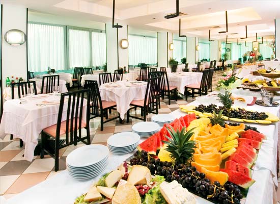 The restaurant room of the hotel